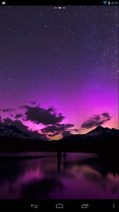 Purple aurora