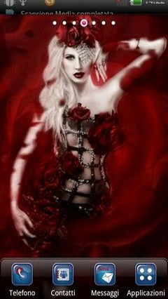 Glam Red Roses Girl