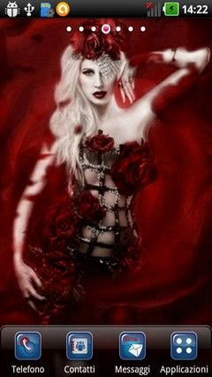 Glam Red Roses Girl