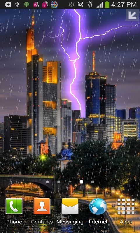 City Lightning Storm