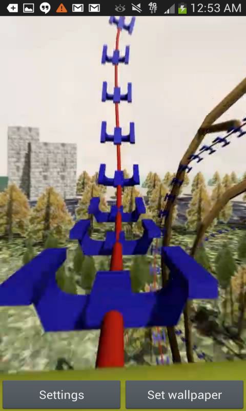 3D Rocket Speed Roller Coaster