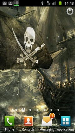 3D Flag Pirate Ship