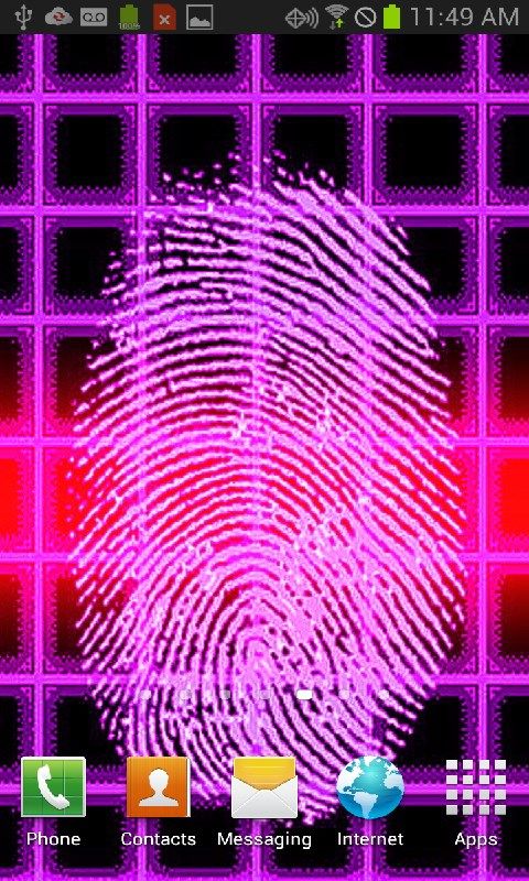 Purple Fingerprint Scanner