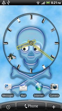 Crazy Skull Clock