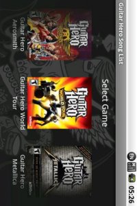 Guitar Hero Song List