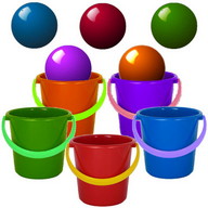 Bucket Roleta - Bucket Bubble Ball Game
