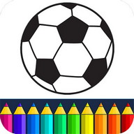 Fútbol juego libro para colorear