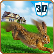 Pet Lapin vs chien attaque 3D