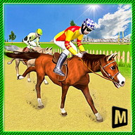 Derby Action Horse Race