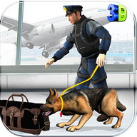 Police Dog Airport Crime City