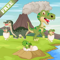 Dinosaures jeu pour bambins