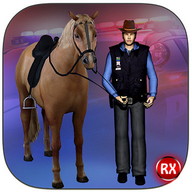 Policía caballo caza  delito