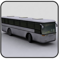Aparcamiento de autobús 3D