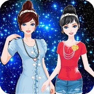 Twin Princess dress up make up