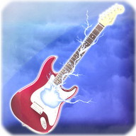 エレクトリック・ギター (Power Guitar) コード、ギターソロ、パームミュート