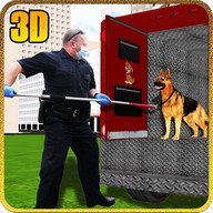 3D ขนส่งสัตว์สุนัขบ้า