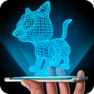 Hologram 3D Cat Simulator