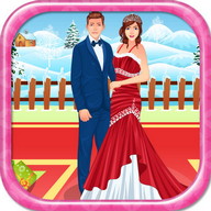 結婚式のカップルクリスマスゲーム