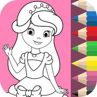принцесса раскраска для детей