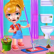 保持你的房子清洁-女孩家庭清理游戏