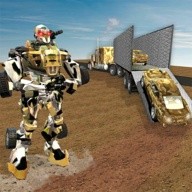 US Army Robot Transport Truck Driving Games