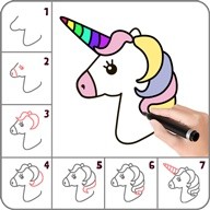 Easy Drawing: Drawing on the screen Step by Step