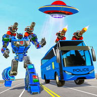 Bus Robot Car War - Robot Game