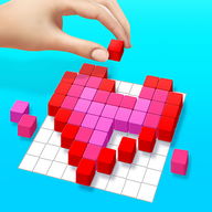 Cubes Art - Assemble object unique puzzle