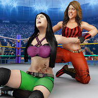 Bad Girls Wrestling Game: GYM Kadınlar savaş Dövüş