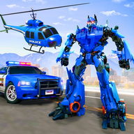 Helicopter Game - Robot Police