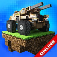 Blocky Cars: game robot & tank