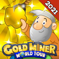 Gold Miner World Tour: Gold Rush Puzzle RPG Game