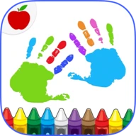 Kids Finger Painting Coloring