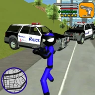 US Police Stickman Rope Hero
