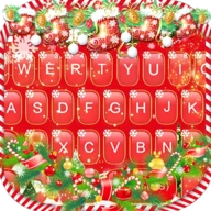 Red Christmas Keyboard Theme