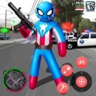 Spider US Capitaine Stickman