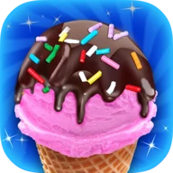 Frosty Ice Cream! Icy dessert