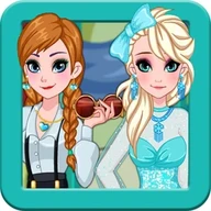 Dress up Elsa and Anna game