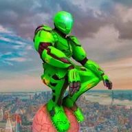 Flying Robot Spider Rope Hero-Vegas Crime Gangster