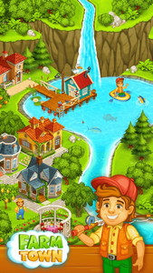 Farm Town: Happy farming Day & food farm game City Android Game APK ...