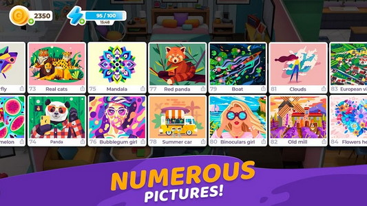 Gallery Jogo de Colorir por Números & Decoração v0.368 Apk Mod