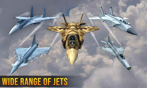 Missão de ataque aéreo de caça a jato 3D - Baixar APK para Android