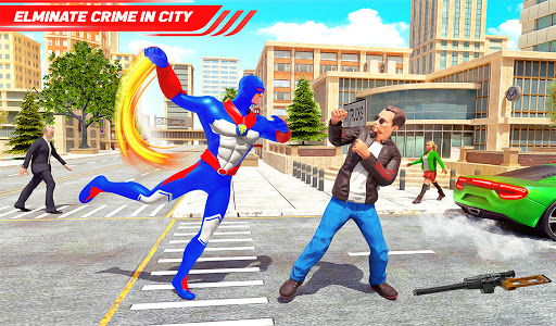 Flying Police Robot Rope Hero Gangster Crime City Android Game Apk Flyingpolice 6804