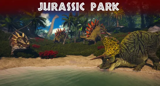 VR Jurassic Dino Park Coaster