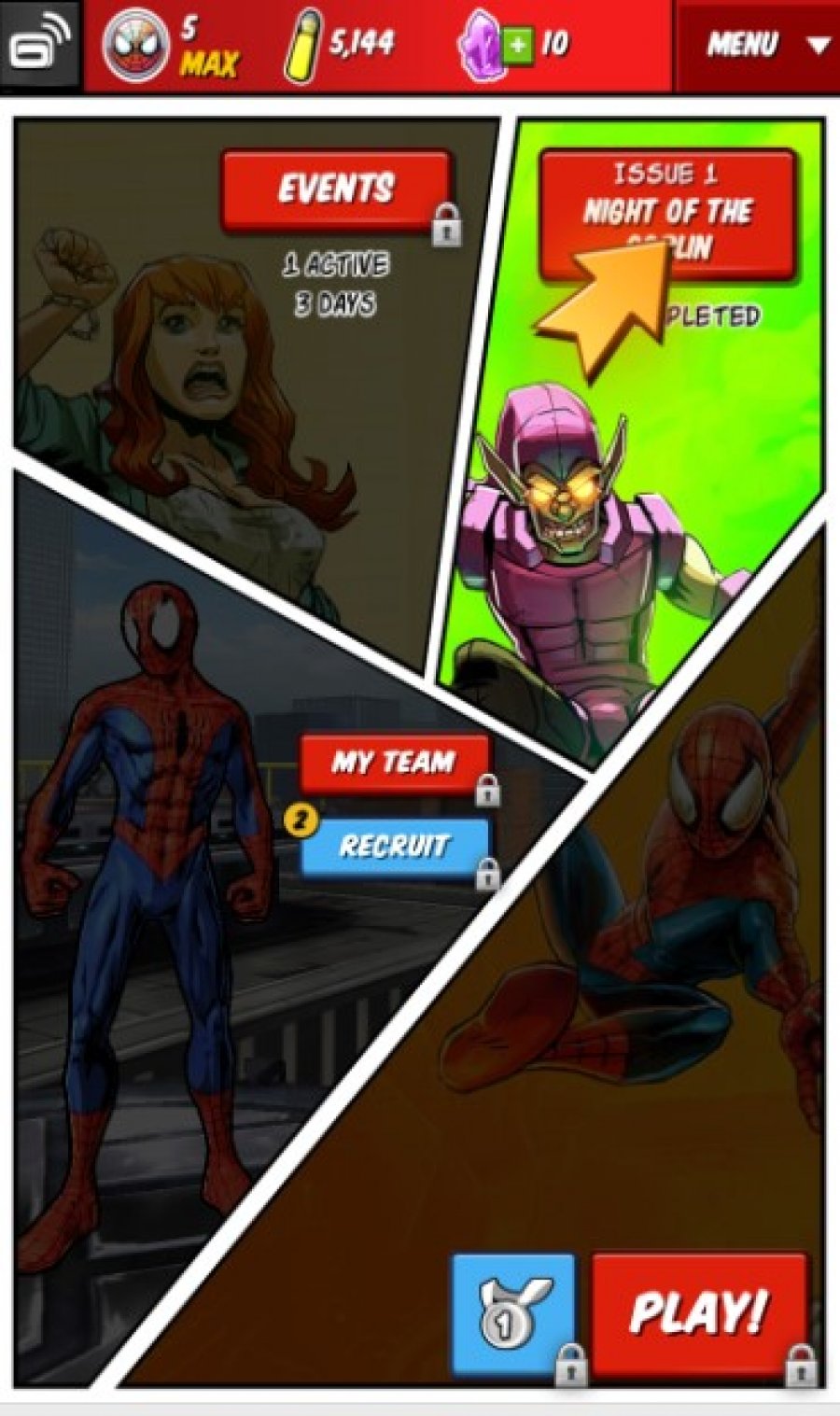 spider man unlimited android game