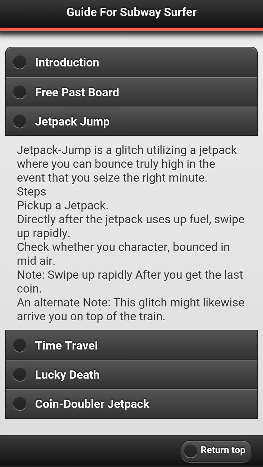 Guide For Subway Surfers