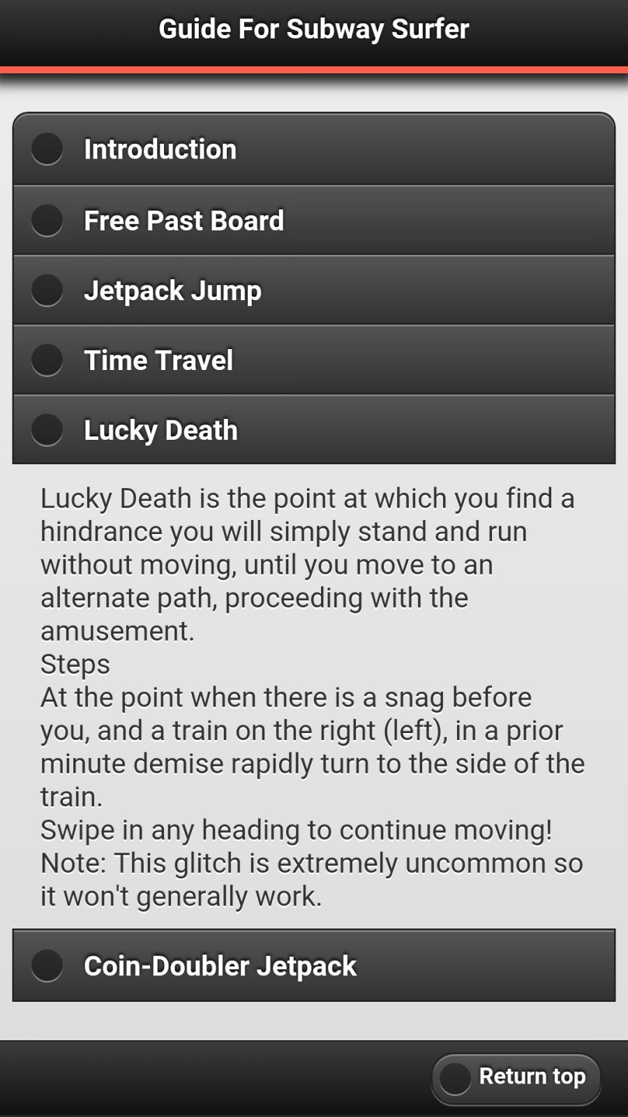 Guide For Subway Surfers