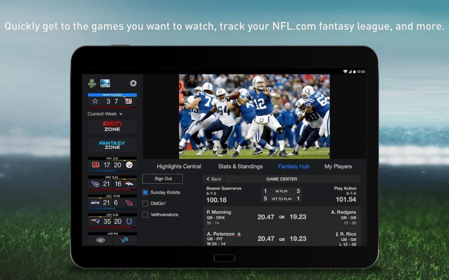 DirecTV NFL Sunday Ticket App Now available for Android Honeycomb