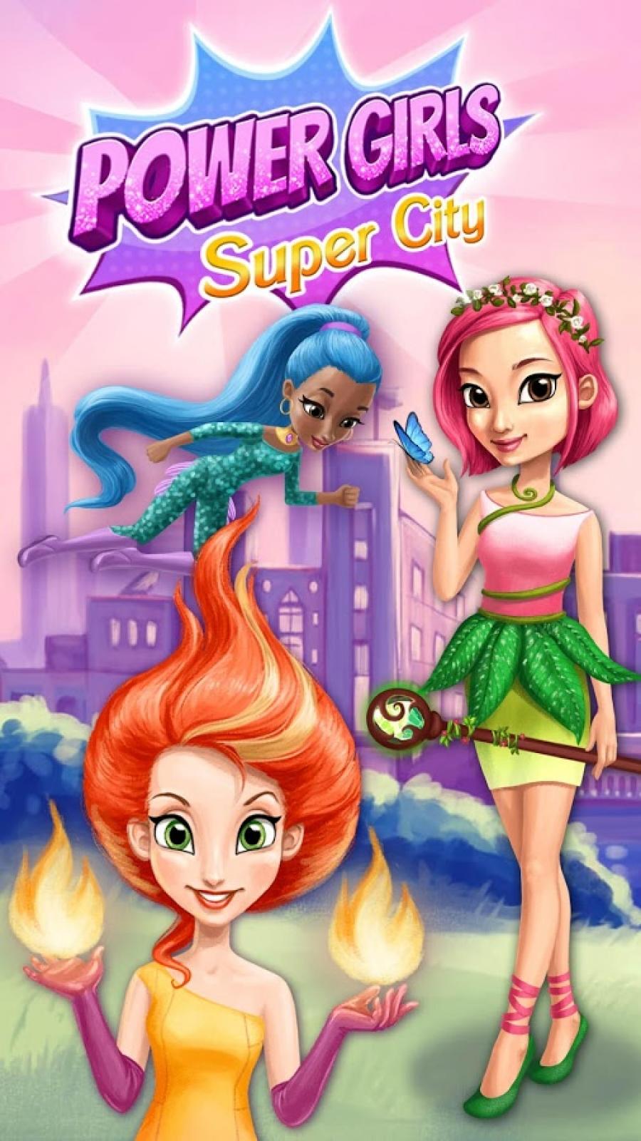 Power Girls Super City Android Game APK (air.com.tutotoons.app ...