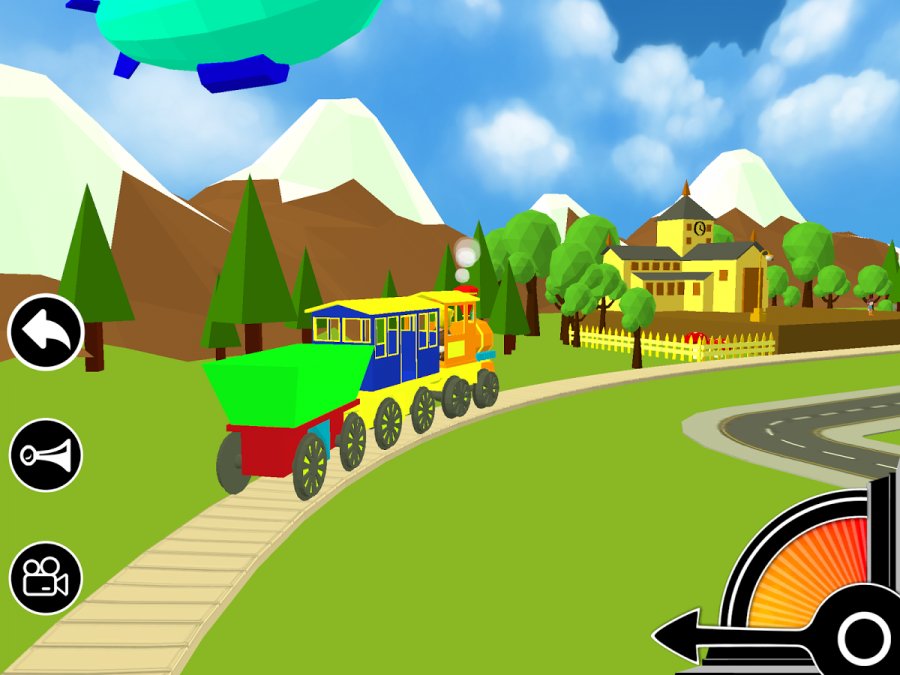 3D oyuncak tren oyunu